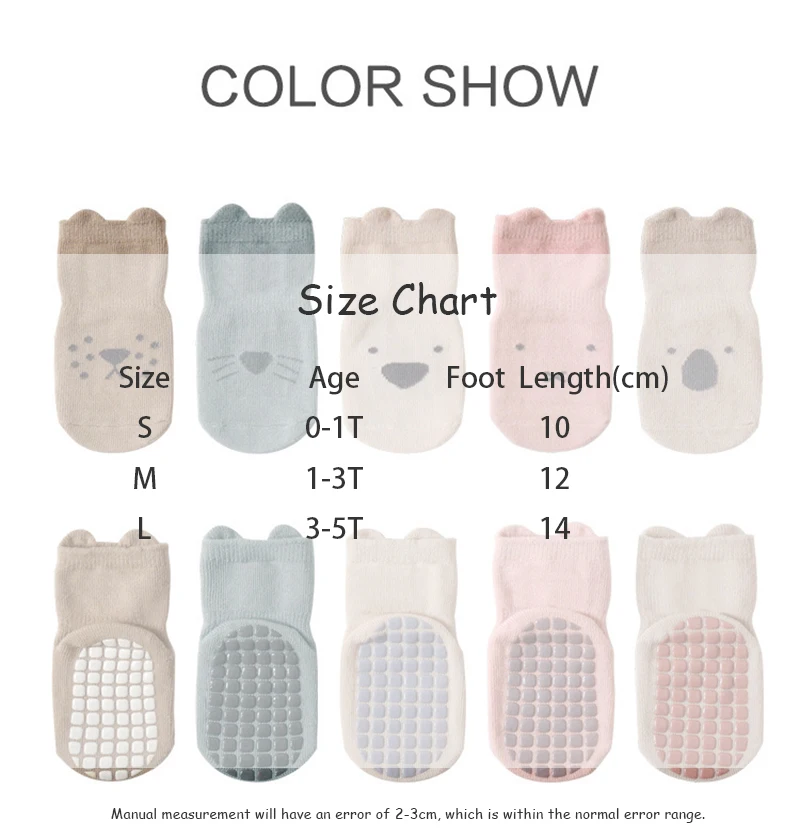 3 Pairs Cartoon Kids Infant Baby Anti-Slip Socks For Girls And Boys 4 Seasons Cotton Unisex Playground Floor Stockings 3 Pairs Cartoon Kids Infant Baby Anti-Slip Socks For Girls And Boys 4 Seasons Cotton Unisex Playground Floor Stockings