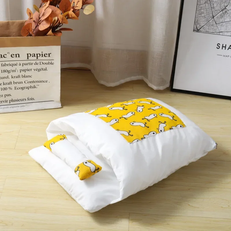 Kawaii Abnehmbares Katzenbett, Haus, Heimbedarf, Produkte Für Erwachsene, Katzen, Großes Haustier, Hundebett, Katzenhaus, Höhle, Bequemes Essen, Niedlich Kawaii Abnehmbares Katzenbett, Haus, Heimbedarf, Produkte Für Erwachsene, Katzen, Großes Haustier, Hundebett, Katzenhaus, Höhle, Bequemes Essen, Niedlich - Image 8