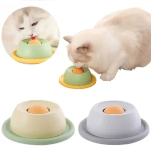 Interactive Pet Cat Licking Food Toys Anti-slip Pet Slow Feeder for Cats Funny Kitten Licking Plate Cat Accessories