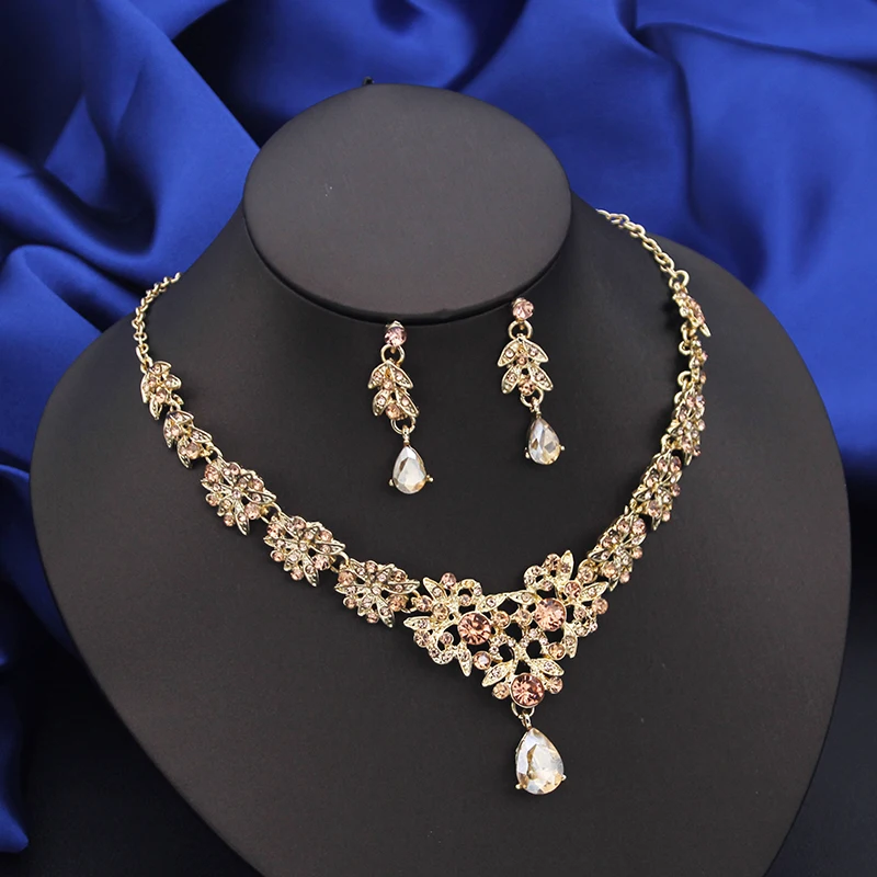 Mode Choker Halskette Sets Für Frauen Braut Schmuck Sets Party Prom Hochzeit Ohrringe Kostüm Zubehör Mode Choker Halskette Sets Für Frauen Braut Schmuck Sets Party Prom Hochzeit Ohrringe Kostüm Zubehör - Image 2