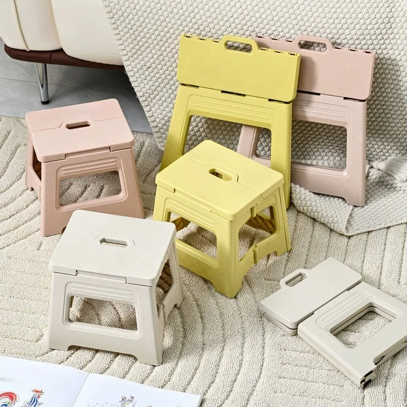 Folding Step Stool Lightweight Plastic Step Stool Foldable Step Stools Non Slip Folding Stools For Kitchen Bathroom Bedroom Folding Step Stool Lightweight Plastic Step Stool Foldable Step Stools Non Slip Folding Stools For Kitchen Bathroom Bedroom - Image 2