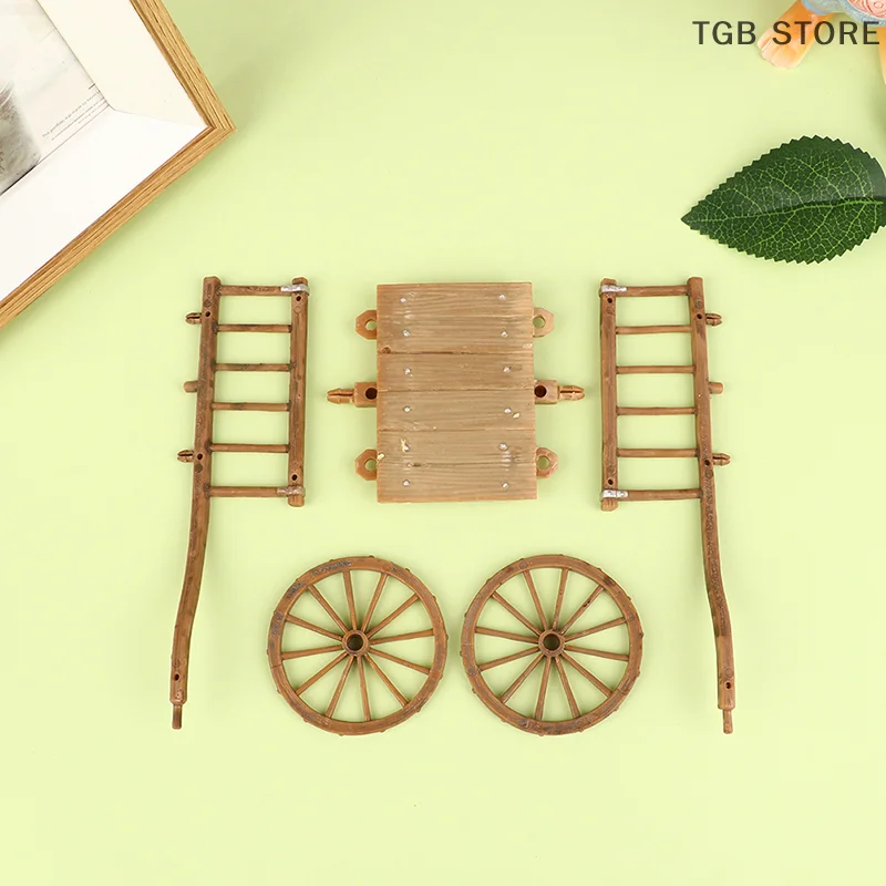 Dollhouse Miniature Simulation Assembled Cart Model Diy Accessories Garden Furniture Toys Dollhouse Miniature Simulation Assembled Cart Model Diy Accessories Garden Furniture Toys - Image 4