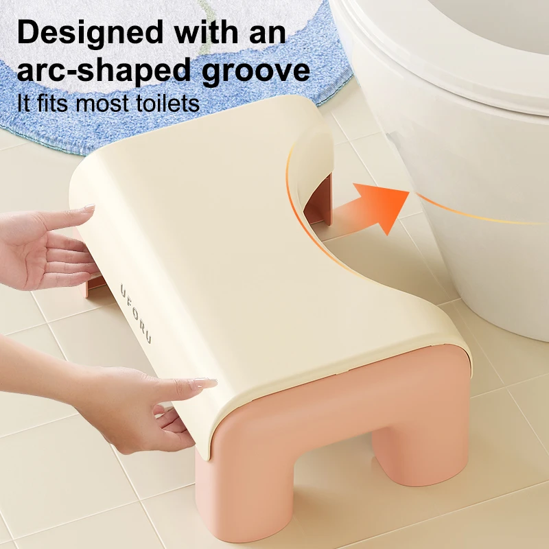 Uforu Toilet Stool Household Footstool Thickened Strong Anti-Slip Adult Squatting Aid Uforu Toilet Stool Household Footstool Thickened Strong Anti-Slip Adult Squatting Aid - Image 5