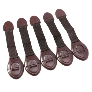 5pcs/lot Brown Cabinet Safety Lock for Baby Furniture Door Drawer Lock Refrigerator Safety Locks Child Proof Infant Protector