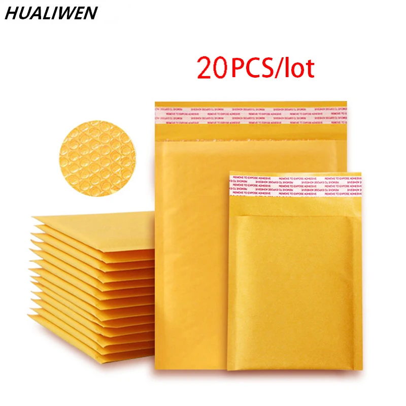 20 Teile/Los Kraft Papier Blase Umschläge Taschen Verschiedene Spezifikationen Mailer Gepolsterte Versand Umschlag Mit Blase Mailing Tasche 20 Teile/Los Kraft Papier Blase Umschläge Taschen Verschiedene Spezifikationen Mailer Gepolsterte Versand Umschlag Mit Blase Mailing Tasche