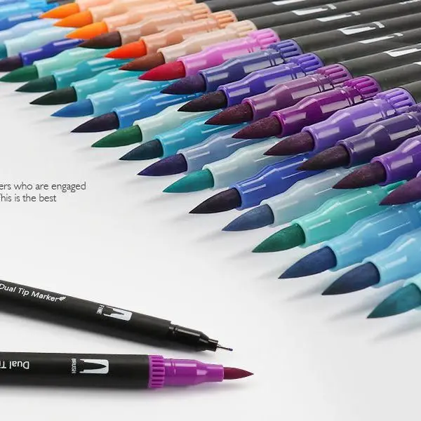 120 Farben Filzstift Zeichnen Aquarell Kunstmarker Stift Doppelseitiger Pinsel Fineliner Farbstift-Set Für Kunst Kalligraphie Malerei 120 Farben Filzstift Zeichnen Aquarell Kunstmarker Stift Doppelseitiger Pinsel Fineliner Farbstift-Set Für Kunst Kalligraphie Malerei - Image 13