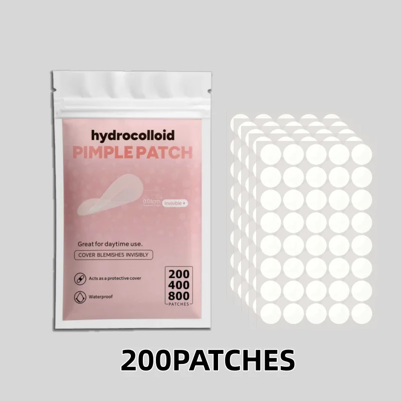 200/400/800 Stück Unsichtbares, Klares Pickel-Patch-Set – Tiefreinigende Hydrokolloid-Akne-Aufkleber, Gemischte Größen, Sanft Und Hautfreundlich 200/400/800 Stück Unsichtbares, Klares Pickel-Patch-Set – Tiefreinigende Hydrokolloid-Akne-Aufkleber, Gemischte Größen, Sanft Und Hautfreundlich - Image 2