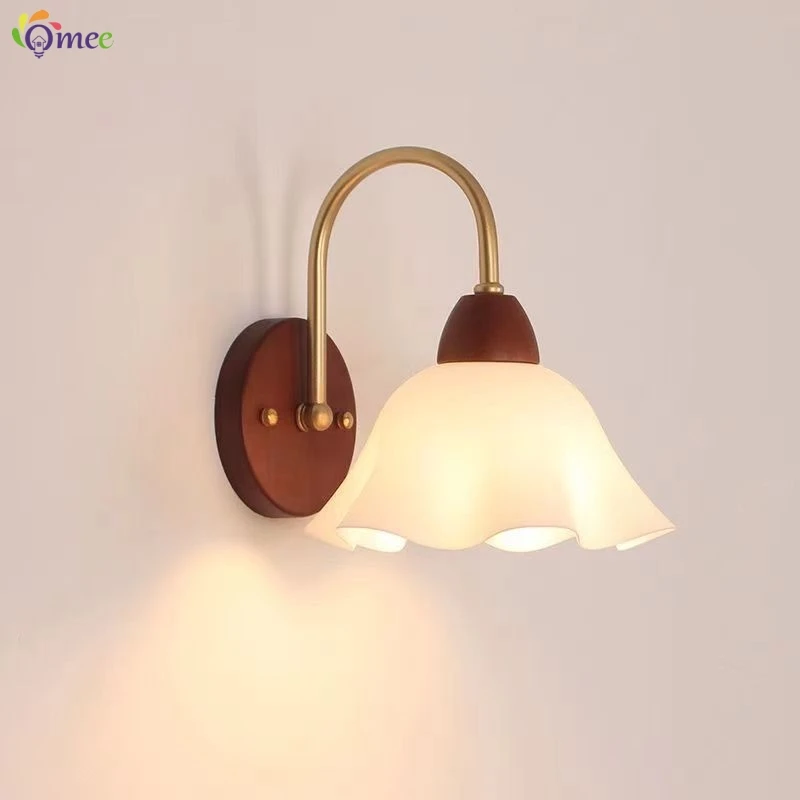 Moderne Innenwandleuchte, Geeignet Für Schlafzimmer, Nachttisch, Wohnzimmer, Heimdekoration, Leuchte Aus Holz, Vintage-Led-Wandleuchten Moderne Innenwandleuchte, Geeignet Für Schlafzimmer, Nachttisch, Wohnzimmer, Heimdekoration, Leuchte Aus Holz, Vintage-Led-Wandleuchten - Image 2
