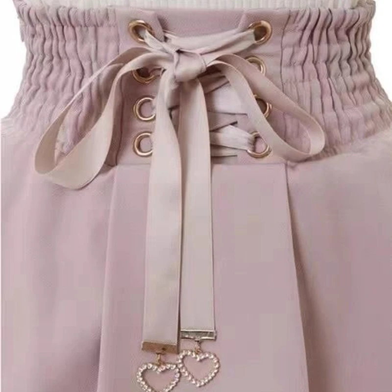 Sweet Lolita Jirai Kei Skort Mit Hoher Taille – Kurzer Rock Mit Doppelter Schleife Und Schnalle Für Damen, Japanische Y2K-Kawaii-Mode, Sommer, Lässig Sweet Lolita Jirai Kei Skort Mit Hoher Taille – Kurzer Rock Mit Doppelter Schleife Und Schnalle Für Damen, Japanische Y2K-Kawaii-Mode, Sommer, Lässig - Image 6
