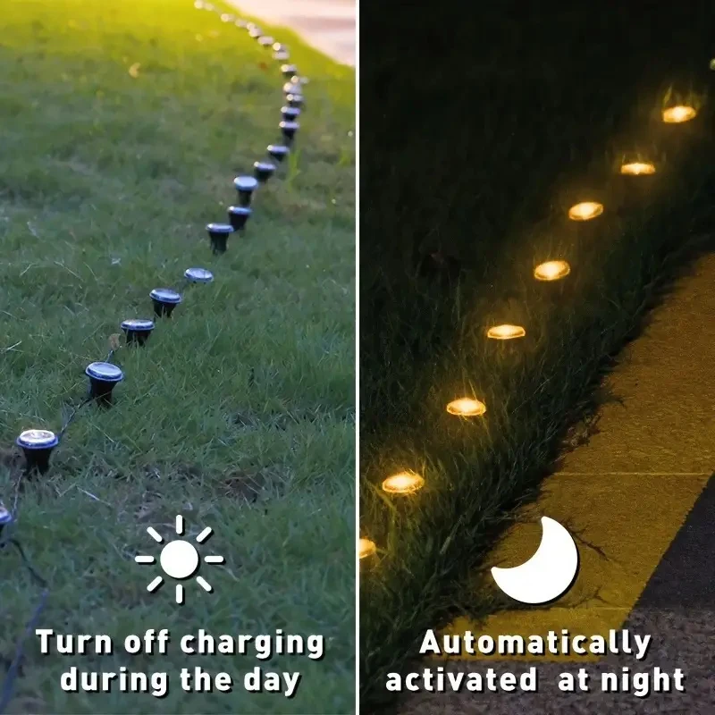 Solar-Led-Garten-Wegeleuchte, 15/30 Leds, 8 Modi, Wasserdichte Rasenlampe Für Den Außenbereich, Für Camping, Hochzeiten, Weihnachten, Urlaub, Beleuchtung Solar-Led-Garten-Wegeleuchte, 15/30 Leds, 8 Modi, Wasserdichte Rasenlampe Für Den Außenbereich, Für Camping, Hochzeiten, Weihnachten, Urlaub, Beleuchtung - Image 5