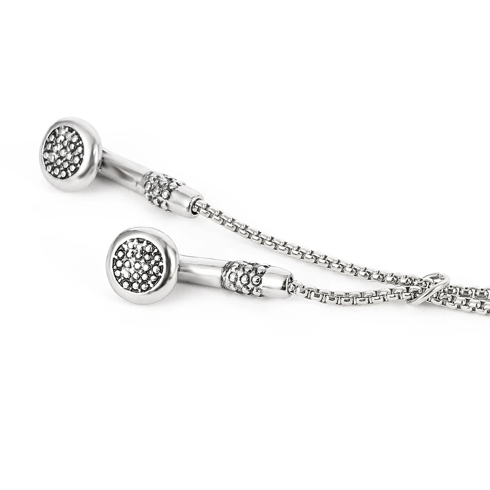 Hip-Hop-Halskette Mit Kopfhörer-Anhänger Aus Metall – Herrenschmuck Hip-Hop-Halskette Mit Kopfhörer-Anhänger Aus Metall – Herrenschmuck - Image 6