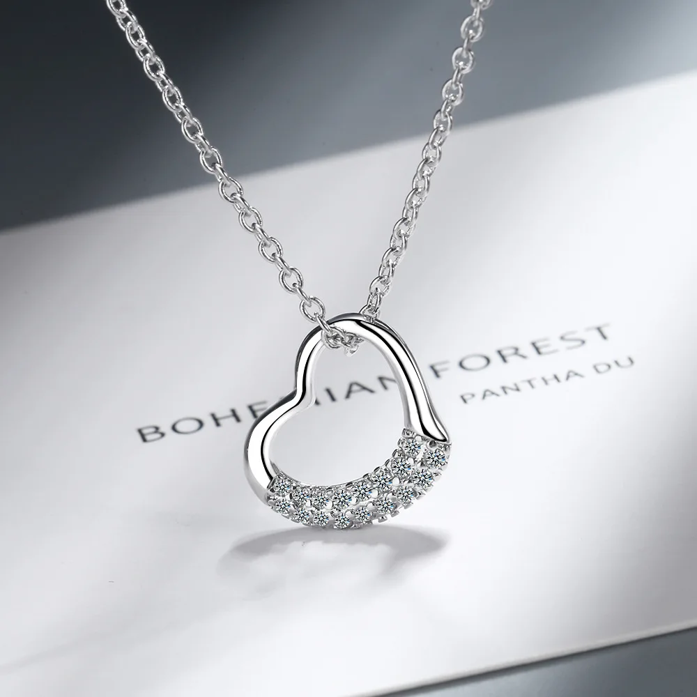 Halsketten Mit Anhänger Aus 925Er-Sterlingsilber, Weiblicher Zirkon, Herz-Anhänger, Für Frauen, Retro-Luxus-Halsband, Schmuck, Geschenk, Weiblicher Schmuck Halsketten Mit Anhänger Aus 925Er-Sterlingsilber, Weiblicher Zirkon, Herz-Anhänger, Für Frauen, Retro-Luxus-Halsband, Schmuck, Geschenk, Weiblicher Schmuck