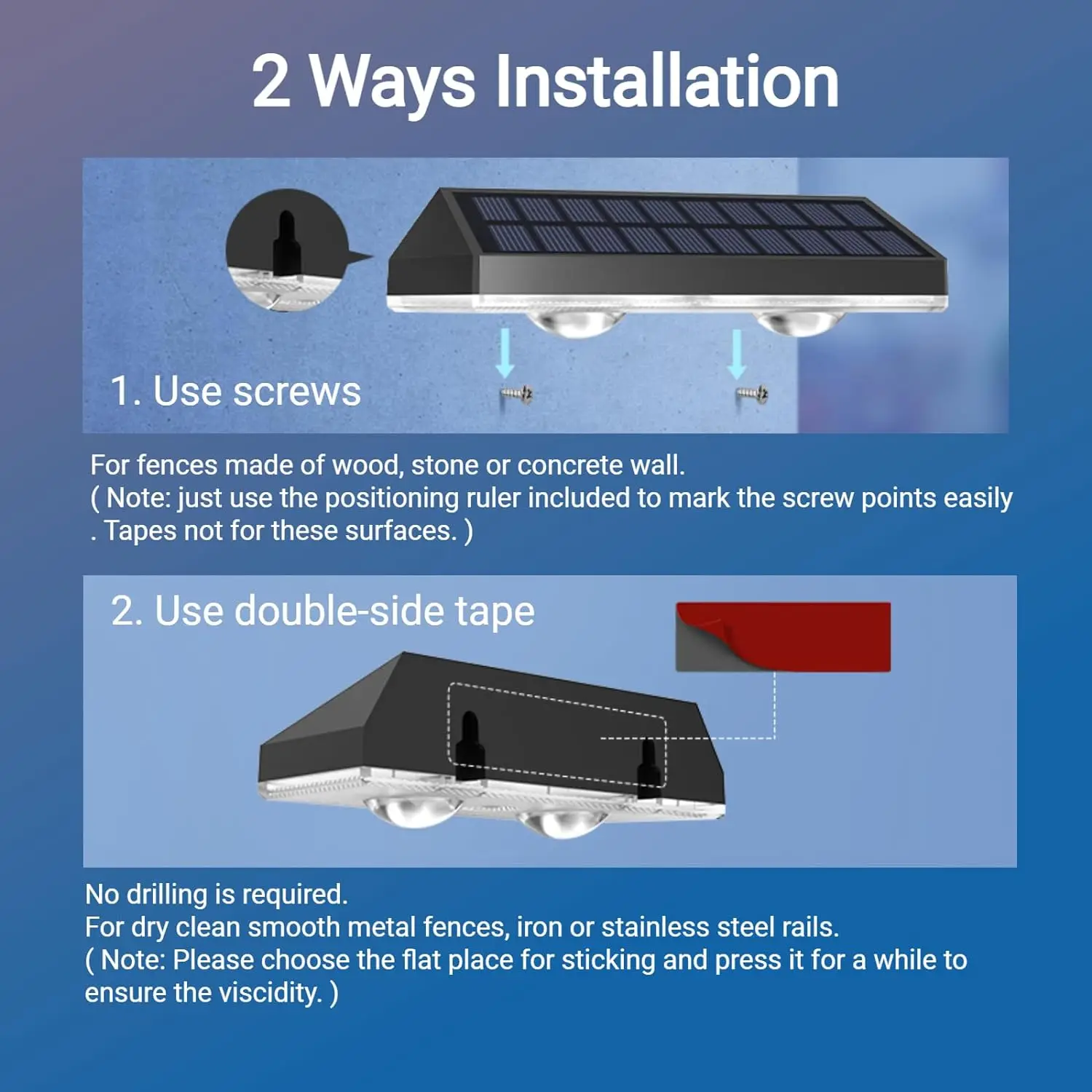 4 Stücke Solar Zaun Licht Rgb Farbwechsel Outdoor Garten Hof Dekor Schritt Lampe Ip65 Wasserdichte Pathway Wand Treppen Lampe Balkon 4 Stücke Solar Zaun Licht Rgb Farbwechsel Outdoor Garten Hof Dekor Schritt Lampe Ip65 Wasserdichte Pathway Wand Treppen Lampe Balkon - Image 4