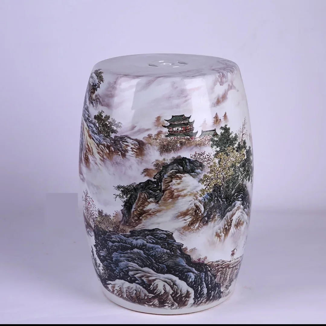 New Chinese Style Carved Pattern Ottoman Movable Living Room Accent Furniture Artistic Home Decor New Chinese Style Carved Pattern Ottoman Movable Living Room Accent Furniture Artistic Home Decor - Image 24