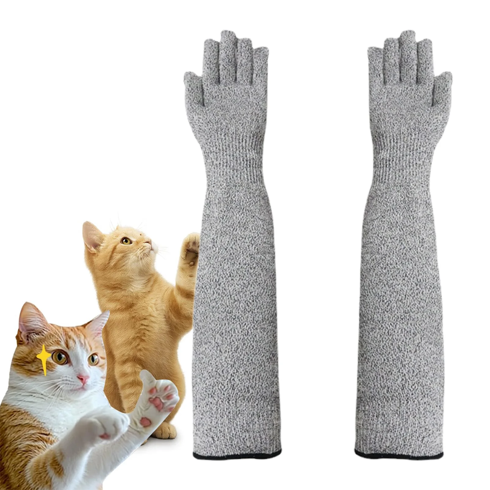 Lange Tierpflege Handschuhe 40 Cm Für Katzen Und Hunde Tierpflege Handschuhe