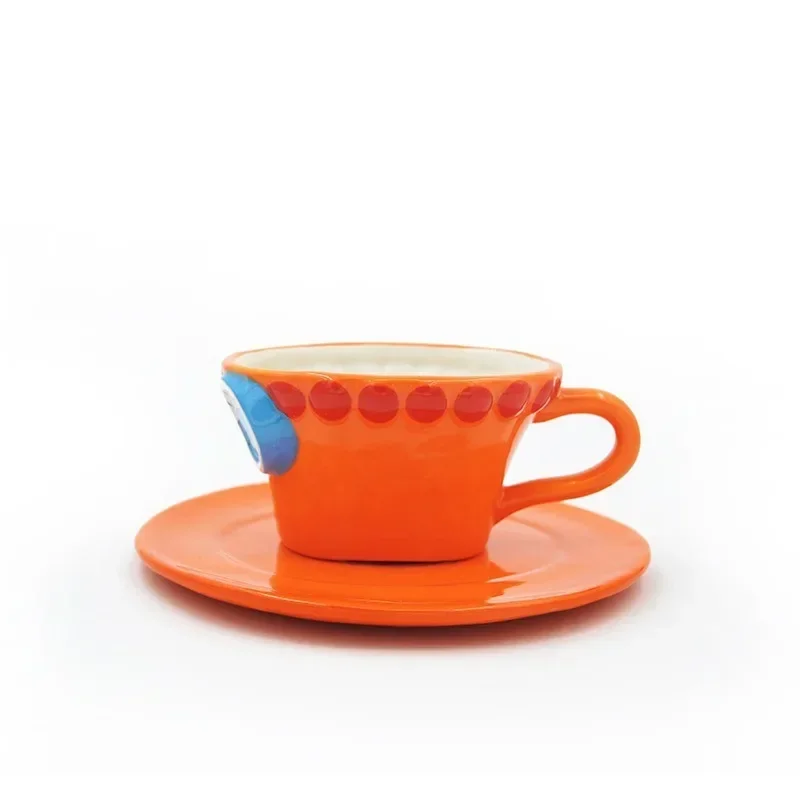 Cartoon Keramik Tasse Wasser Tasse Sabo Ruffy Ace Hut Geformte Kaffeetasse Drei Brüder Hut Kreative Tassen Kaffeetasse Und Untertasse Set Cartoon Keramik Tasse Wasser Tasse Sabo Ruffy Ace Hut Geformte Kaffeetasse Drei Brüder Hut Kreative Tassen Kaffeetasse Und Untertasse Set - Image 3