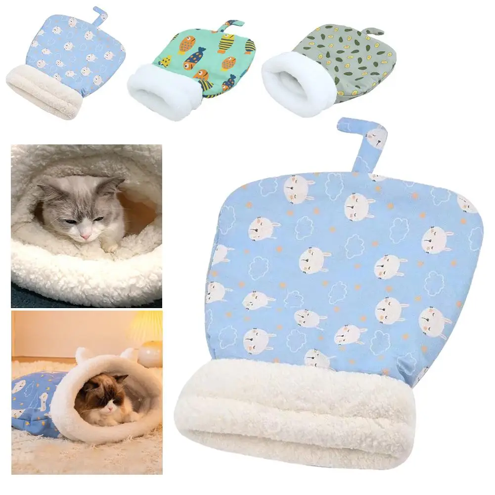 Soft Plush Cat Winter Sleeping Bag Portable Warm Feline Bed Cat Sleeping Bag For All Seasons Indoor Small Dog Cat Bed Soft Plush Cat Winter Sleeping Bag Portable Warm Feline Bed Cat Sleeping Bag For All Seasons Indoor Small Dog Cat Bed - Image 11