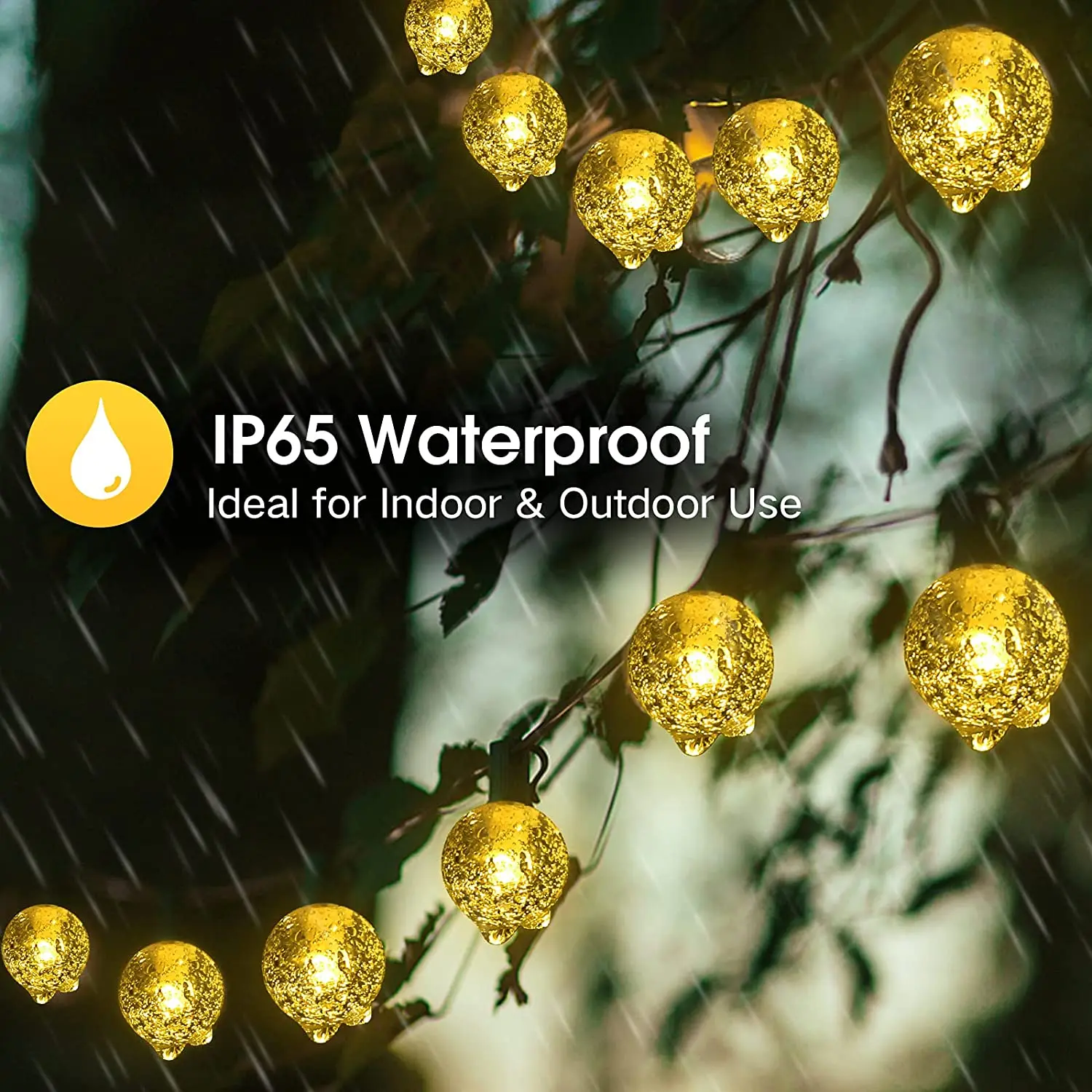 Solar Lichterketten Im Freien Led Kristall Kugel Lichter Wasserdicht Solar Girlanden Lichterkette Für Garten Weihnachten Outdoor-Dekor Solar Lichterketten Im Freien Led Kristall Kugel Lichter Wasserdicht Solar Girlanden Lichterkette Für Garten Weihnachten Outdoor-Dekor - Image 4