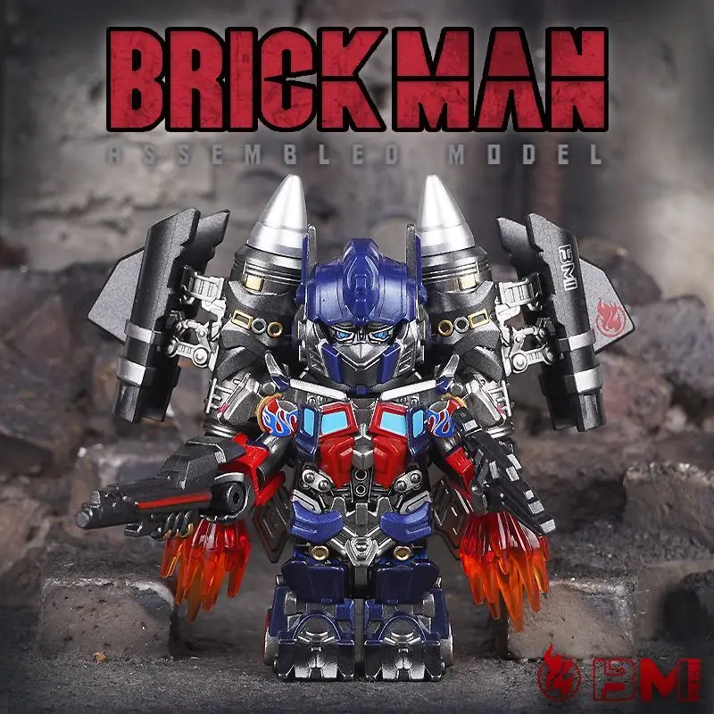 Hot Brick Man Transformers Assemble Kit Models Jet Wing Optimus Prime Bumblebee Action Figure Cute Mini Transforming Car Toys Hot Brick Man Transformers Assemble Kit Models Jet Wing Optimus Prime Bumblebee Action Figure Cute Mini Transforming Car Toys - Image 2