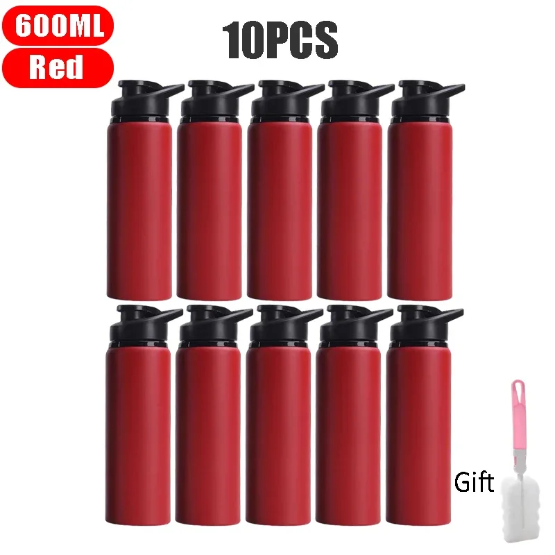 Outdoor-Wasserflasche Aus Edelstahl, 600 Ml, Auslaufsicher, Großes Fassungsvermögen, Sportfahrrad-Reiseflasche Für Camping, Radfahren Outdoor-Wasserflasche Aus Edelstahl, 600 Ml, Auslaufsicher, Großes Fassungsvermögen, Sportfahrrad-Reiseflasche Für Camping, Radfahren - Image 13
