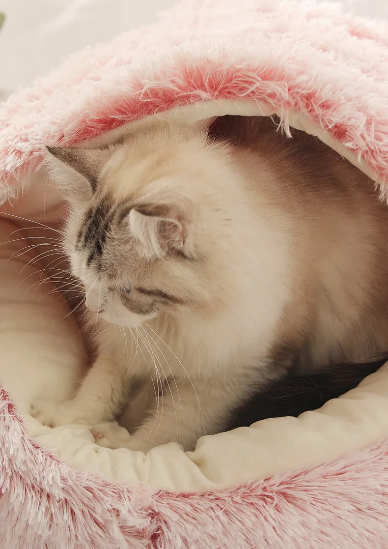 Autumn And Winter Soft Plush Pet Bed And Pet Bed Winter Warm And Cold Plush Comforter Nest Shell Cat Nest Semi-Enclosed Cat Nest Autumn And Winter Soft Plush Pet Bed And Pet Bed Winter Warm And Cold Plush Comforter Nest Shell Cat Nest Semi-Enclosed Cat Nest - Image 27