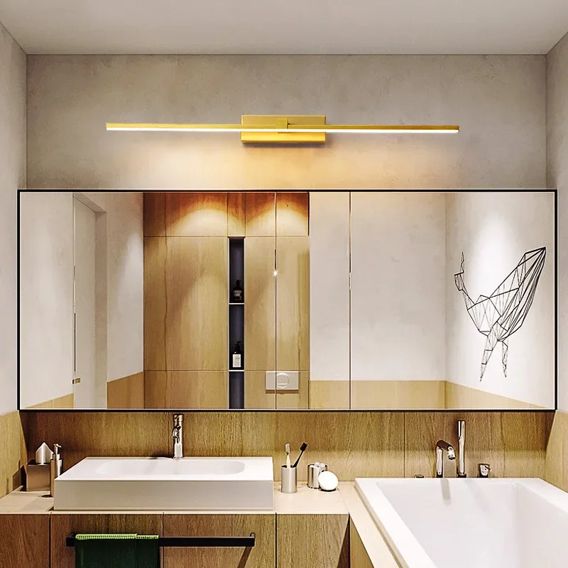 Moderne Led Wandleuchte Badezimmer Hardwares Wandleuchte Drei Farben Lichter Aluminium Badezimmer Bad Spiegel Linie Home Decor Leuchte Moderne Led Wandleuchte Badezimmer Hardwares Wandleuchte Drei Farben Lichter Aluminium Badezimmer Bad Spiegel Linie Home Decor Leuchte - Image 6
