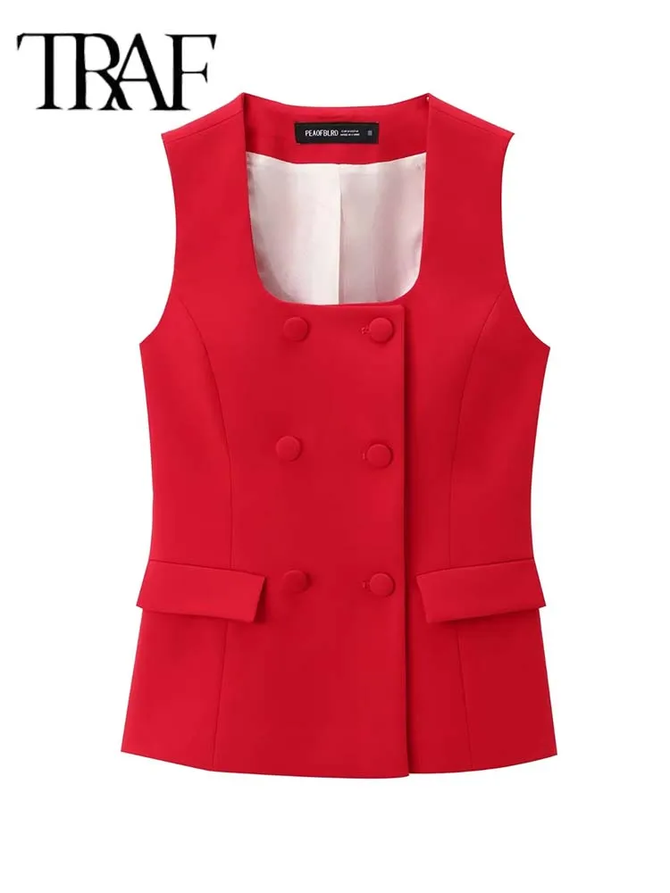 Frauen 2-Teiliges Set Neue Mode Büro Weste Top + Split Gerade Bein Hosen Frauen Anzug Formale Zwei Stück Set Frauen Outfit Frauen 2-Teiliges Set Neue Mode Büro Weste Top + Split Gerade Bein Hosen Frauen Anzug Formale Zwei Stück Set Frauen Outfit - Image 5