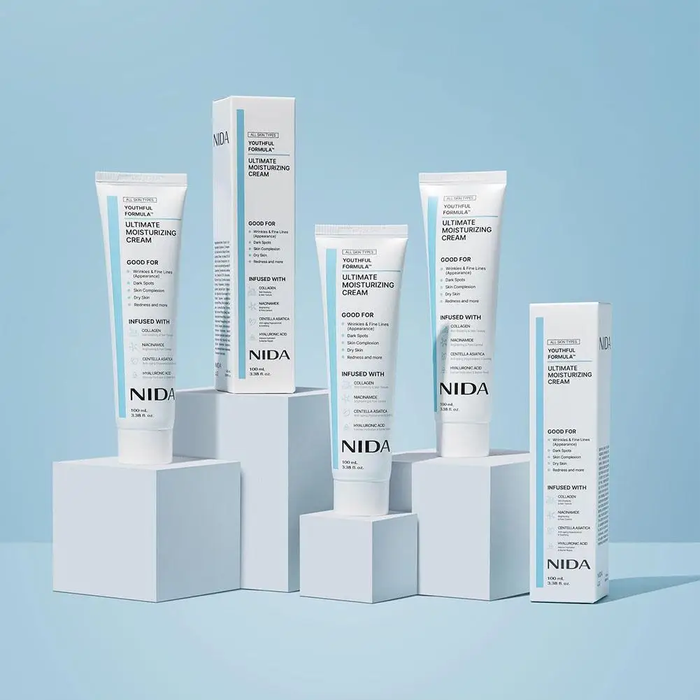 Nida Moisturizing Cream Multi-Action Rejuvenating Face Cream Repairs Damage Ultimate Cream For All Skin Types Korean Skin Care Nida Moisturizing Cream Multi-Action Rejuvenating Face Cream Repairs Damage Ultimate Cream For All Skin Types Korean Skin Care - Image 2