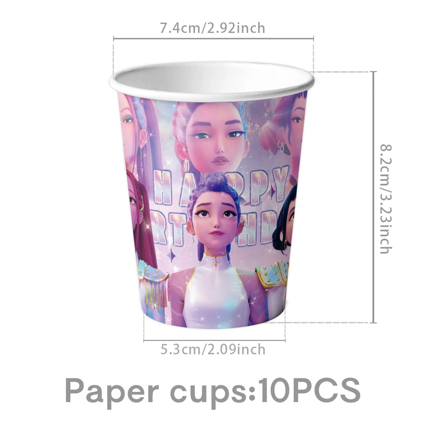 Kawaii K-Pop Gruppen-Thema Geburtstagsparty-Dekoration, Heimparty-Geschirr, Pappteller, Pappbecher, Banner, Servietten, Großhandel Neu Kawaii K-Pop Gruppen-Thema Geburtstagsparty-Dekoration, Heimparty-Geschirr, Pappteller, Pappbecher, Banner, Servietten, Großhandel Neu - Image 20