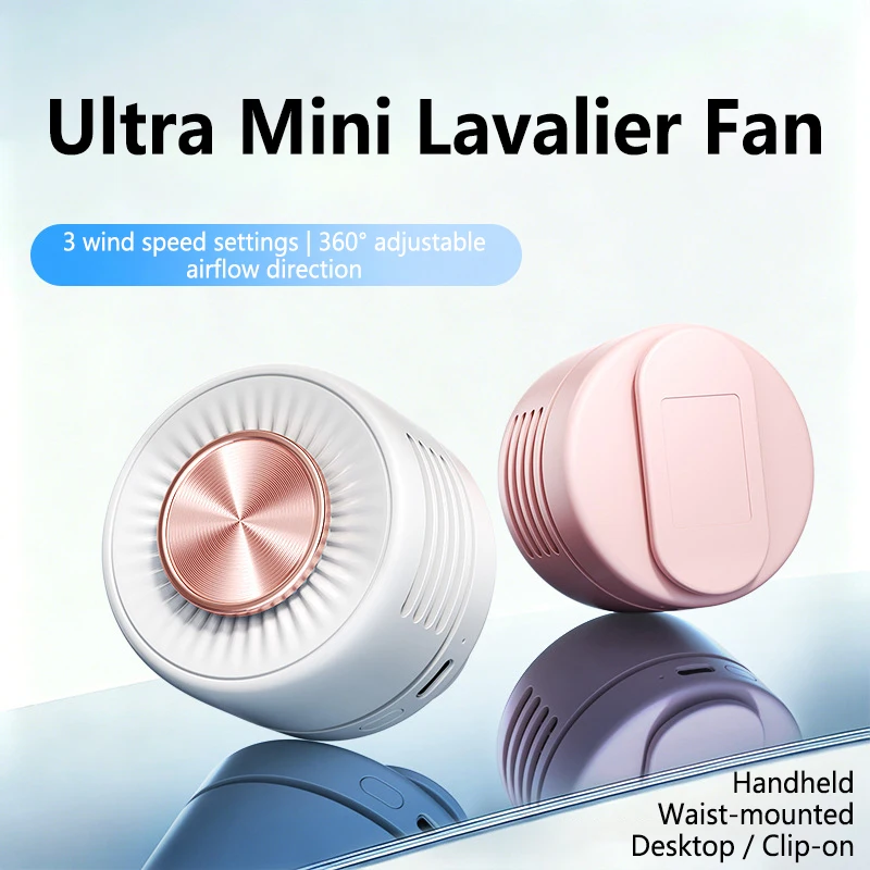 Lenovo Tragbarer Clip-Tischventilator 360° – Blattloser Usb-Mini-Ventilator Mit Akku Für Büro, Reisen Und Outdoor Lenovo Tragbarer Clip-Tischventilator 360° – Blattloser Usb-Mini-Ventilator Mit Akku Für Büro, Reisen Und Outdoor - Image 2