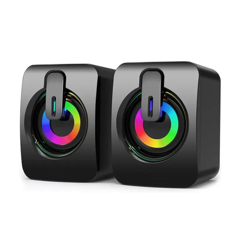 Pc-Lautsprecher Mit Hifi-Stereo, Usb, Mikrofon &Amp; Led-Beleuchtung – Kabelgebundene Soundbox Für Desktop-Computer Pc-Lautsprecher Mit Hifi-Stereo, Usb, Mikrofon &Amp; Led-Beleuchtung – Kabelgebundene Soundbox Für Desktop-Computer - Image 8