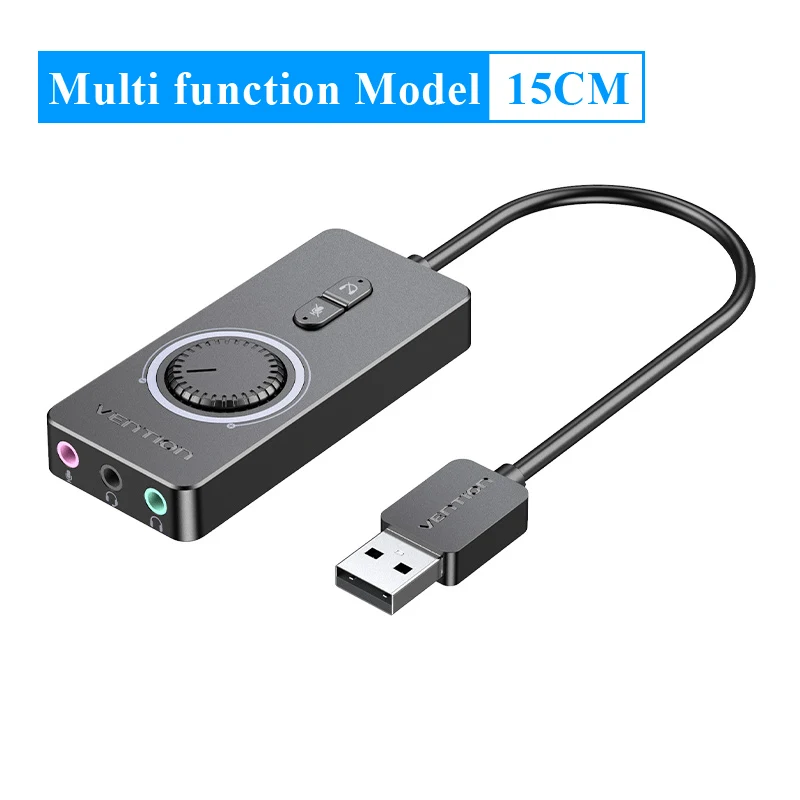 Vention Usb-Audioadapter Auf 3,5 Mm – Externe Soundkarte Für Kopfhörer Und Mikrofon An Macbook, Laptop, Pc &Amp; Ps4 Vention Usb-Audioadapter Auf 3,5 Mm – Externe Soundkarte Für Kopfhörer Und Mikrofon An Macbook, Laptop, Pc &Amp; Ps4 - Image 7