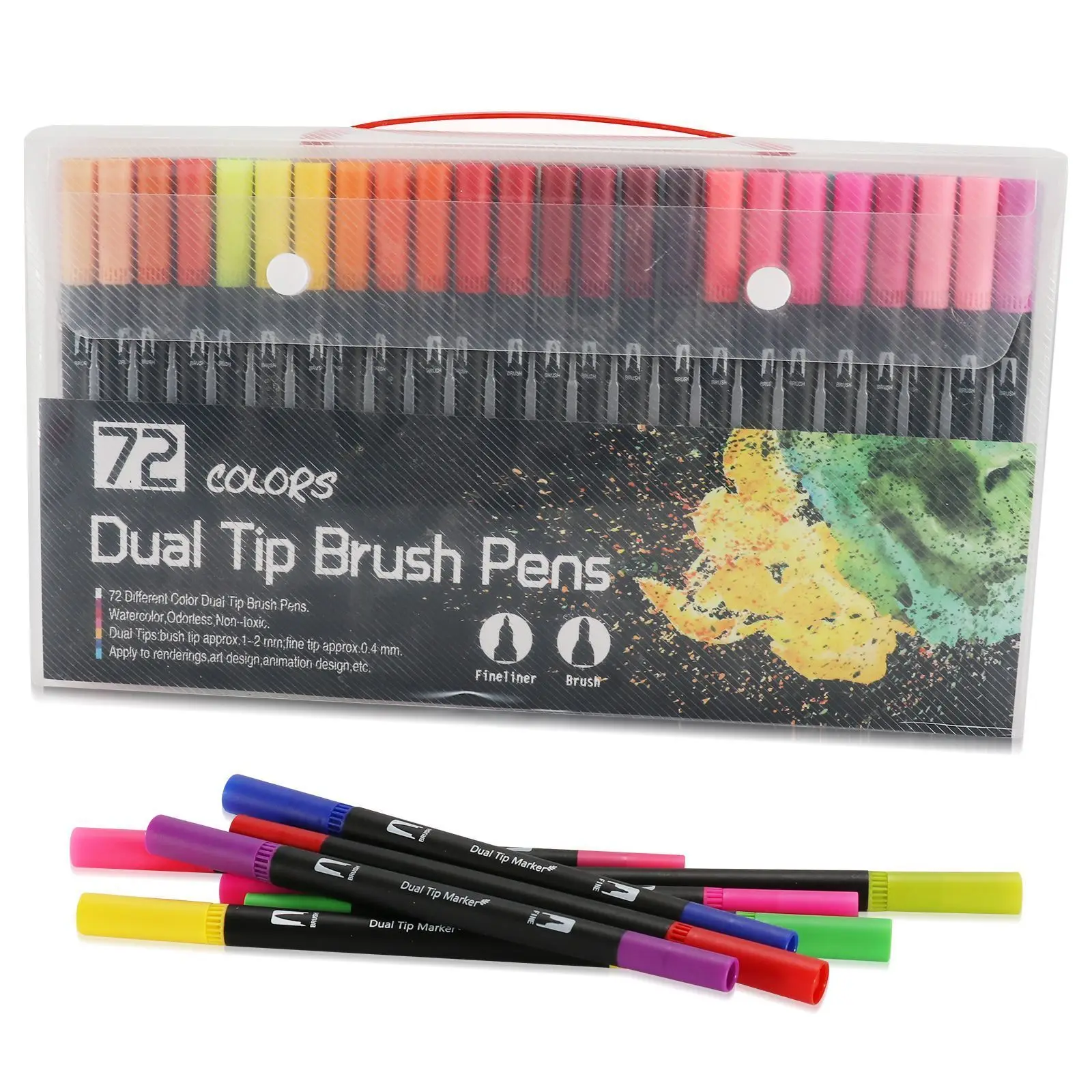 120 Farben Filzstift Zeichnen Aquarell Kunstmarker Stift Doppelseitiger Pinsel Fineliner Farbstift-Set Für Kunst Kalligraphie Malerei 120 Farben Filzstift Zeichnen Aquarell Kunstmarker Stift Doppelseitiger Pinsel Fineliner Farbstift-Set Für Kunst Kalligraphie Malerei - Image 20