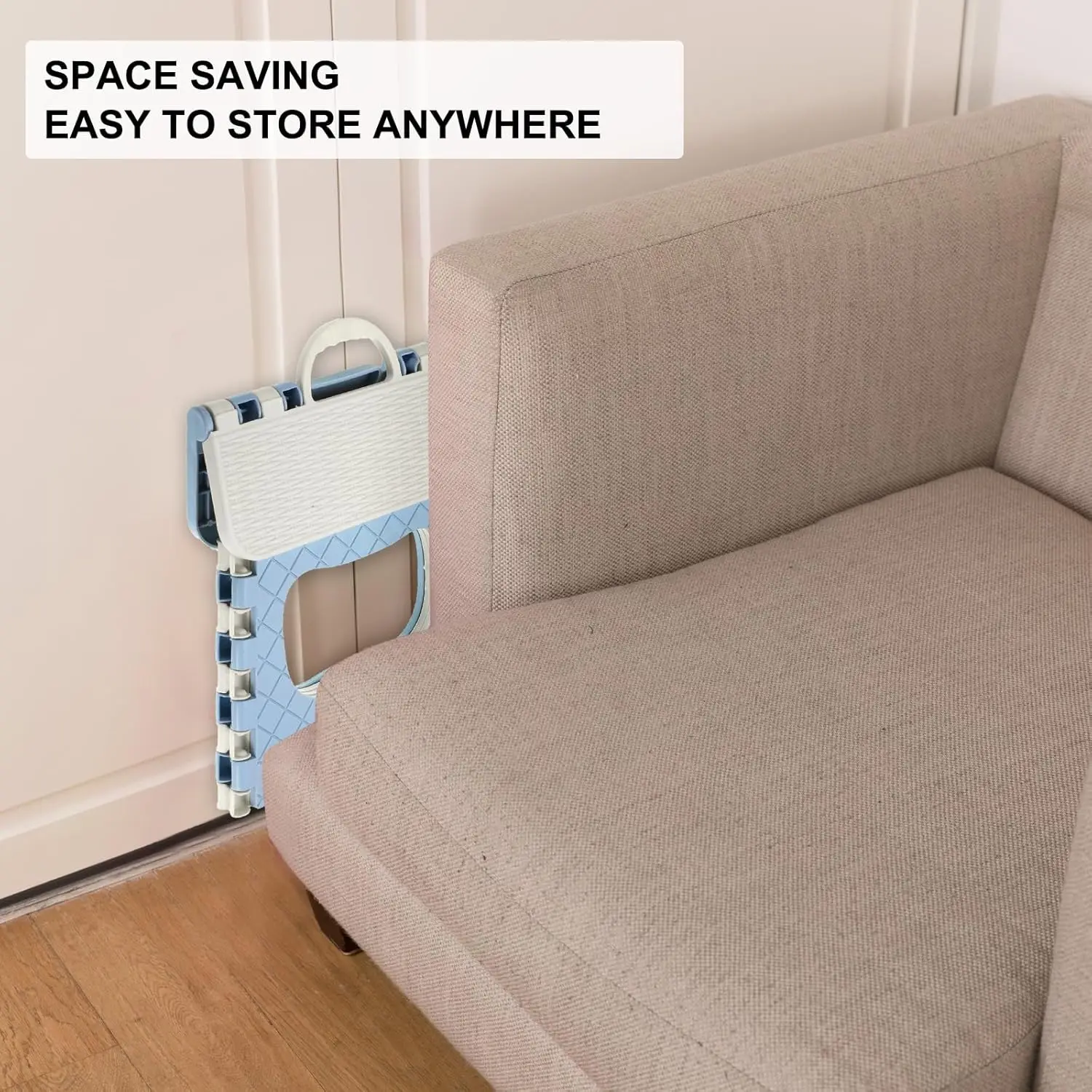 Foldable Step Stool – 300 Lb Capacity, Anti-Slip Treads &Amp; Reinforced Plastic For Kitchen, Bathroom &Amp; Home Foldable Step Stool – 300 Lb Capacity, Anti-Slip Treads &Amp; Reinforced Plastic For Kitchen, Bathroom &Amp; Home - Image 6