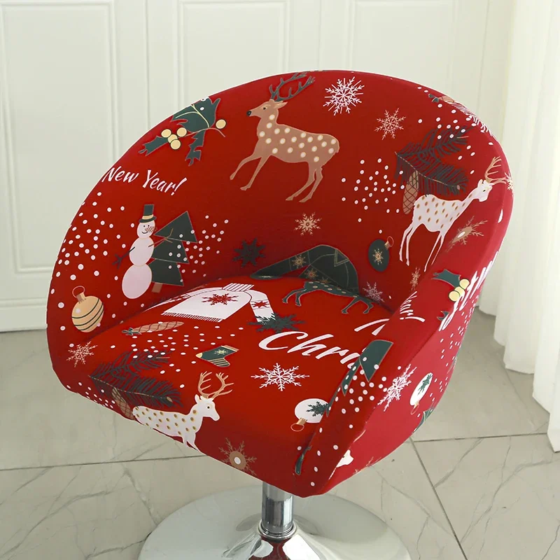 Semi-Circular Chair Cover Elastic Dining Chairs Slipcovers Accent Curved Chairs Dustproof Covers Armchair Seat Case Home Decor Semi-Circular Chair Cover Elastic Dining Chairs Slipcovers Accent Curved Chairs Dustproof Covers Armchair Seat Case Home Decor - Image 2