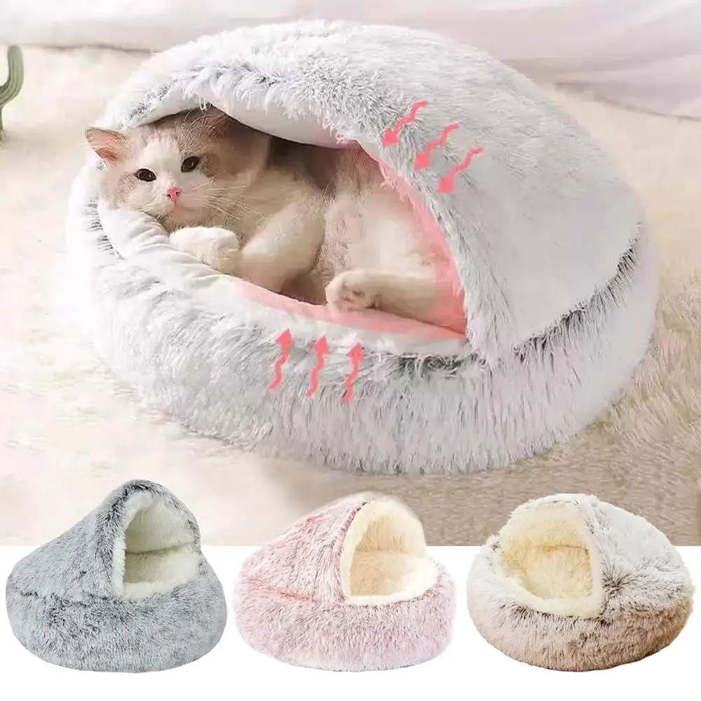 Winter Plush Pet Cat Bed Round Cat Cushion Cat House Warm Cats Basket Pet Sleep Bag Kitten Nest Kennel For Pet Dog Cats Winter Plush Pet Cat Bed Round Cat Cushion Cat House Warm Cats Basket Pet Sleep Bag Kitten Nest Kennel For Pet Dog Cats