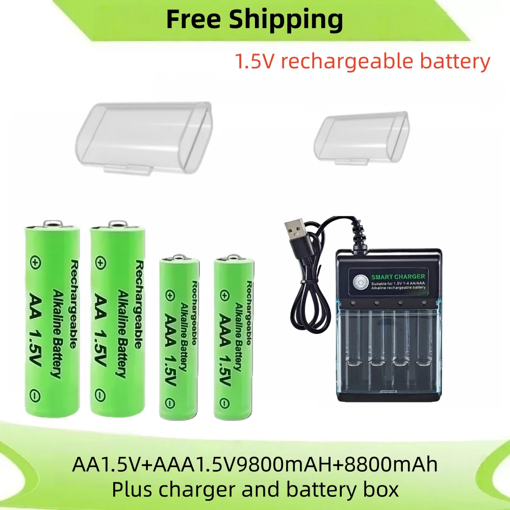 Original Akku 1,5 V Aa 9800 Mah + Aaa 8800 Mah + Ladegerät Für Computer Uhr Radio Video Spiel Digital Kamera Aa Aaa Original Akku 1,5 V Aa 9800 Mah + Aaa 8800 Mah + Ladegerät Für Computer Uhr Radio Video Spiel Digital Kamera Aa Aaa - Image 10