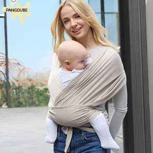 PANGDUBE Ergonomische Babytrage, weiche Baumwolle, Känguru-Trage für Neugeborene bis 36 Monate, bequeme Babytrage vorne