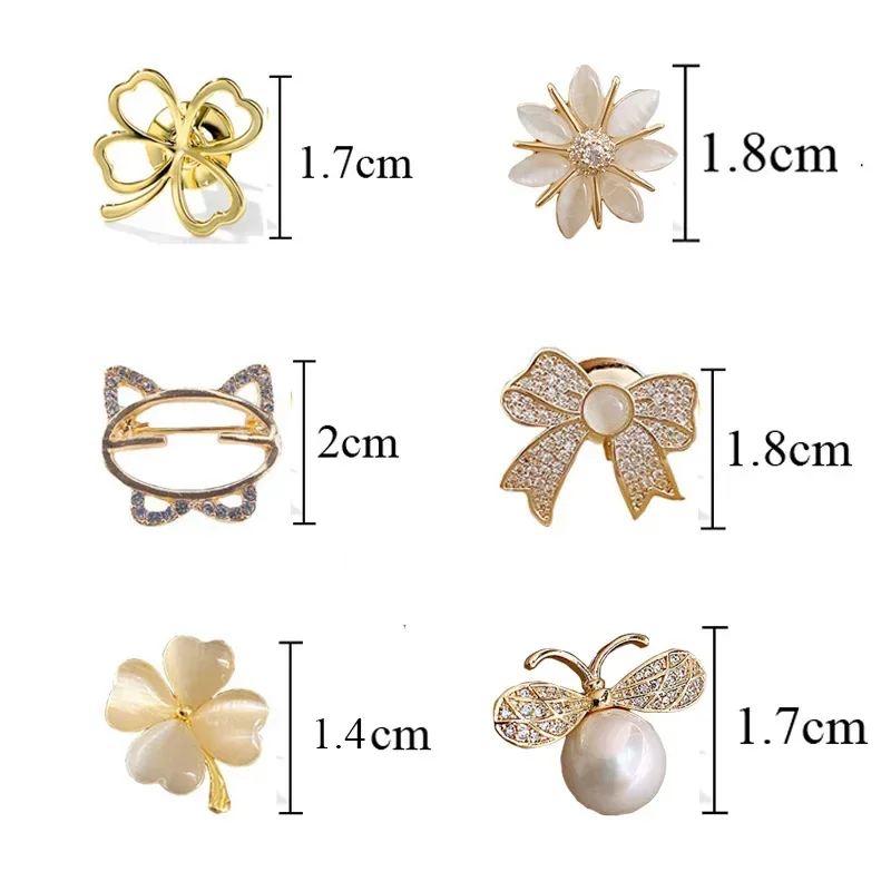 Mode Brosche Blume Bogen Broschen Für Frauen Pullover Mantel Kleidung Zubehör Metall Anti-Glare Revers Pin Feste Kleidung Pins Mode Brosche Blume Bogen Broschen Für Frauen Pullover Mantel Kleidung Zubehör Metall Anti-Glare Revers Pin Feste Kleidung Pins - Image 5