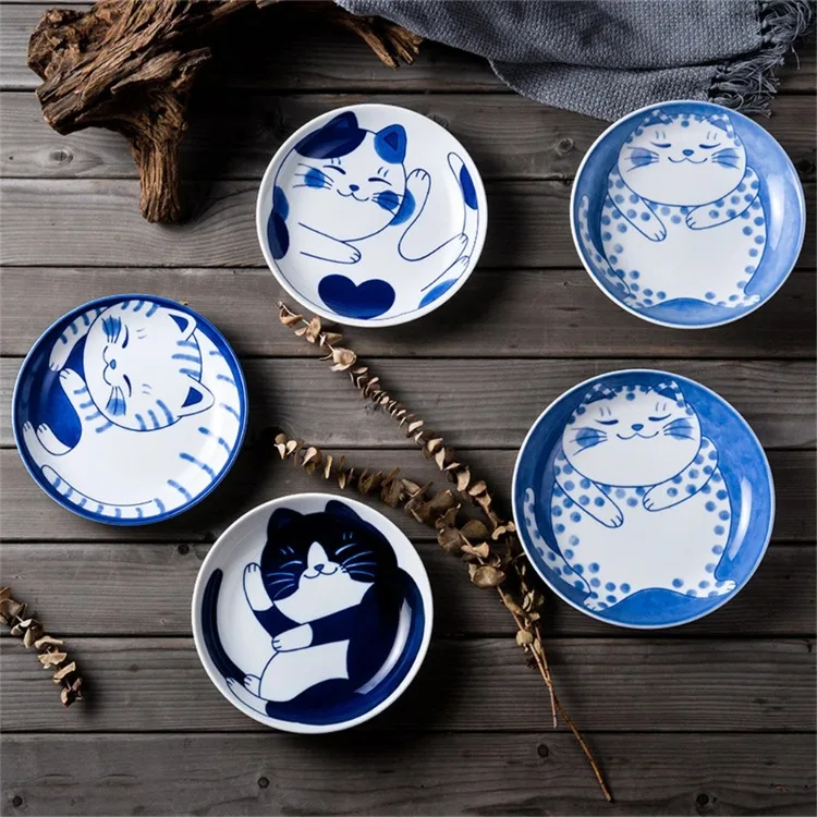 Creative Cartoon Lucky Cat Ceramic Dessert Sauce Dish Fruit Sushi Plate Creative Cartoon Lucky Cat Ceramic Dessert Sauce Dish Fruit Sushi Plate - Image 12