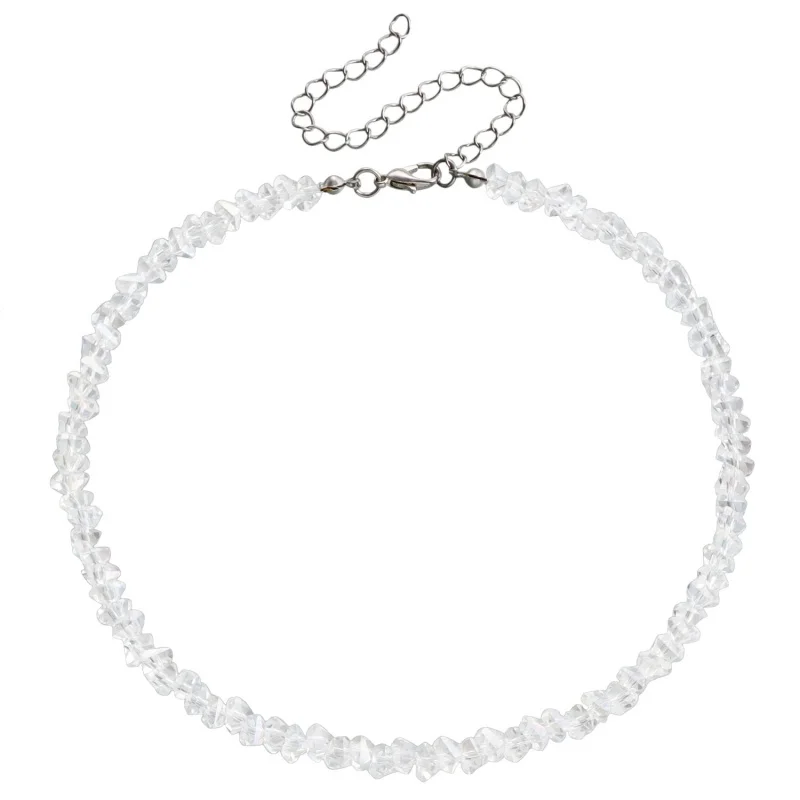 Transparent Crystal Irregular Beaded Choker Necklace For Women Korean Collarbone Clavicle Chain On The Neck Collar Jewelry Transparent Crystal Irregular Beaded Choker Necklace For Women Korean Collarbone Clavicle Chain On The Neck Collar Jewelry - Image 7