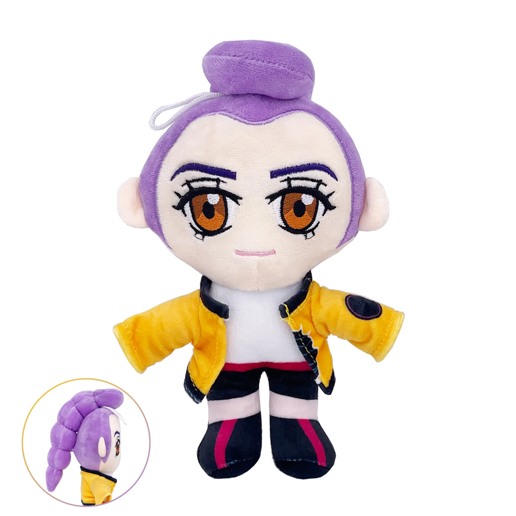 Neue, Angesagte Anime-Hunter-Plüschfigur: Süßer Lila Tiger Mit Schwarzem Hut, Elster Mit 3 Augen, Monsterjäger-Mädchen-Gruppe, Stofftier Für Fans Als Geschenk Neue, Angesagte Anime-Hunter-Plüschfigur: Süßer Lila Tiger Mit Schwarzem Hut, Elster Mit 3 Augen, Monsterjäger-Mädchen-Gruppe, Stofftier Für Fans Als Geschenk - Image 10
