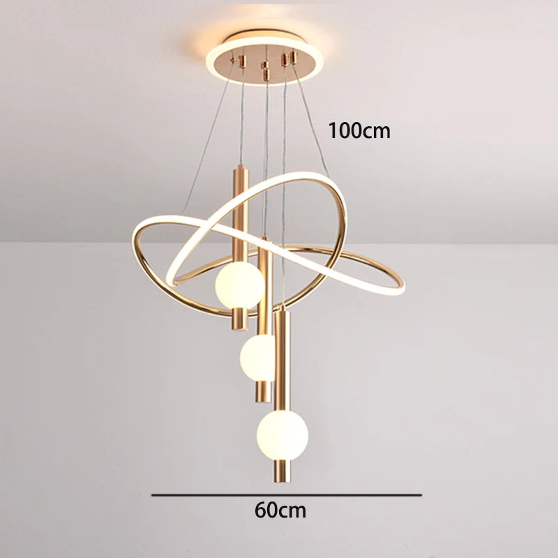Moderne Led-Pendelleuchte, Kronleuchter Für Esszimmer, Wohnzimmer, Deckenleuchte, 3 Farben, Dimmbar, Innenbeleuchtung, Heimdekoration, Lampe Moderne Led-Pendelleuchte, Kronleuchter Für Esszimmer, Wohnzimmer, Deckenleuchte, 3 Farben, Dimmbar, Innenbeleuchtung, Heimdekoration, Lampe - Image 9