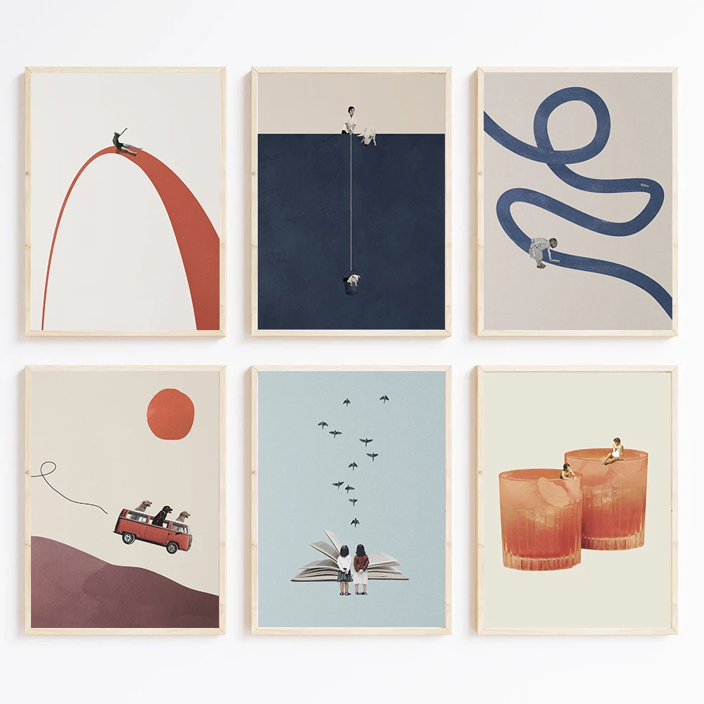 Vintage Abstrakte Museumskollage Kreatives Lustiges Skurriles Poster Leinwandgemälde Wandkunst Bilder Heim Schlafzimmer Wohnheim Dekoration Vintage Abstrakte Museumskollage Kreatives Lustiges Skurriles Poster Leinwandgemälde Wandkunst Bilder Heim Schlafzimmer Wohnheim Dekoration