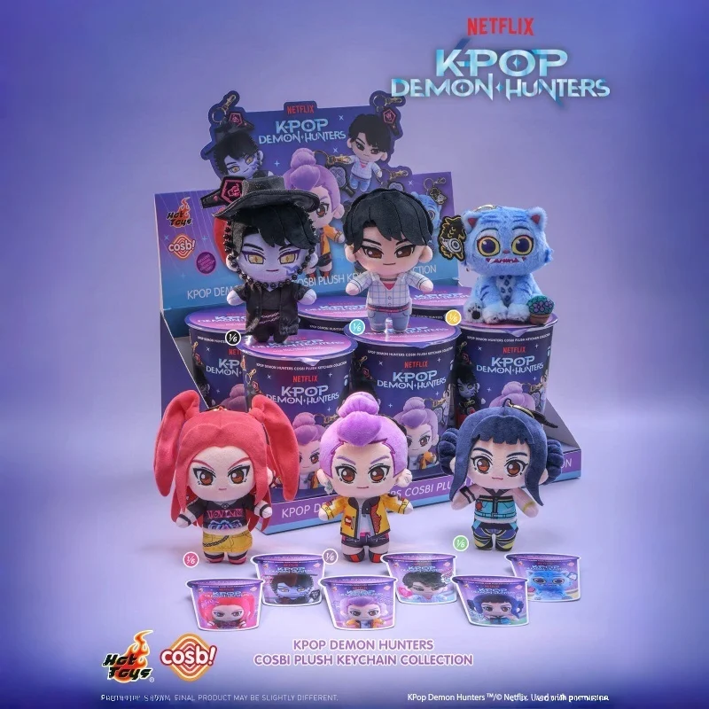 Hot Toys K-Pop Demon Hunters Cosbi Plüsch-Anhänger Blindbox Stofftierfigur Lumi Zoe Mila Qinyu Tiger Für Sammler-Fans Hot Toys K-Pop Demon Hunters Cosbi Plüsch-Anhänger Blindbox Stofftierfigur Lumi Zoe Mila Qinyu Tiger Für Sammler-Fans