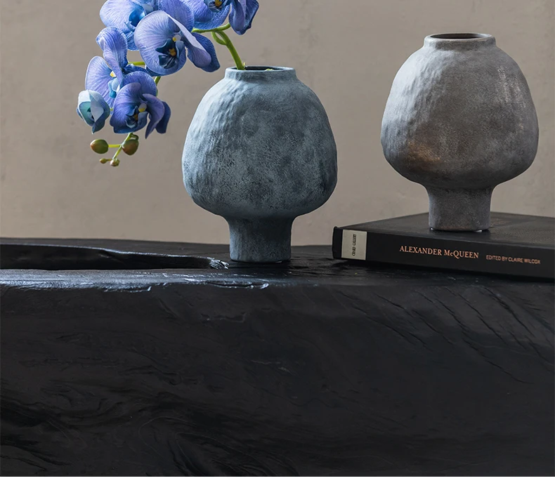 Retro Keramikvase Aus Grobem Ton – Handgemachte Deko Für Trockenblumen Retro Keramikvase Aus Grobem Ton – Handgemachte Deko Für Trockenblumen - Image 5