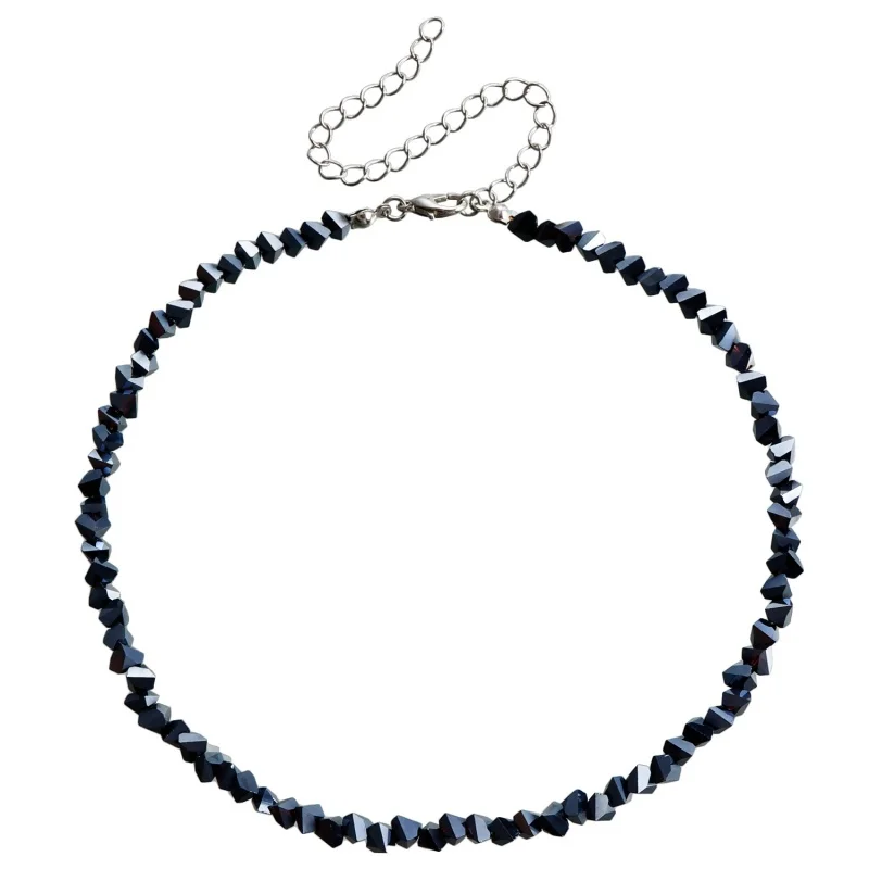 Transparent Crystal Irregular Beaded Choker Necklace For Women Korean Collarbone Clavicle Chain On The Neck Collar Jewelry Transparent Crystal Irregular Beaded Choker Necklace For Women Korean Collarbone Clavicle Chain On The Neck Collar Jewelry - Image 12