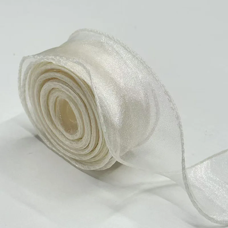 40Mm 10 Yards Fischschwanz-Organzaband, Reflektierendes, Irisierendes Band Mit Gewelltem Rand Für Geschenkverpackungen, Diy-Schleifen, Blumensträuße, Voile-Bänder 40Mm 10 Yards Fischschwanz-Organzaband, Reflektierendes, Irisierendes Band Mit Gewelltem Rand Für Geschenkverpackungen, Diy-Schleifen, Blumensträuße, Voile-Bänder - Image 8