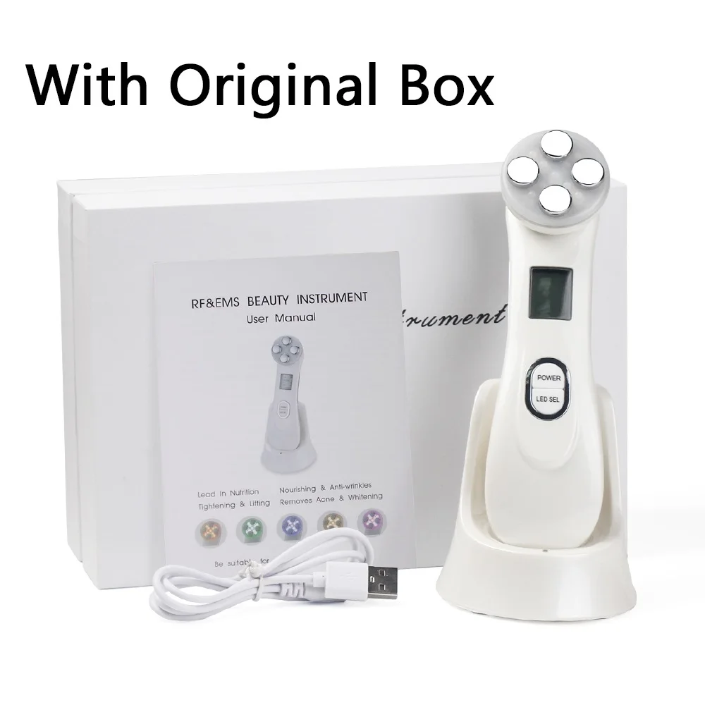 Facelifting-Maschine Ems Mikrostrom Gesichtshaut Festes Massagegerät Led Photon Verjüngung Schönheitsgerät Facelifting-Maschine Ems Mikrostrom Gesichtshaut Festes Massagegerät Led Photon Verjüngung Schönheitsgerät - Image 7