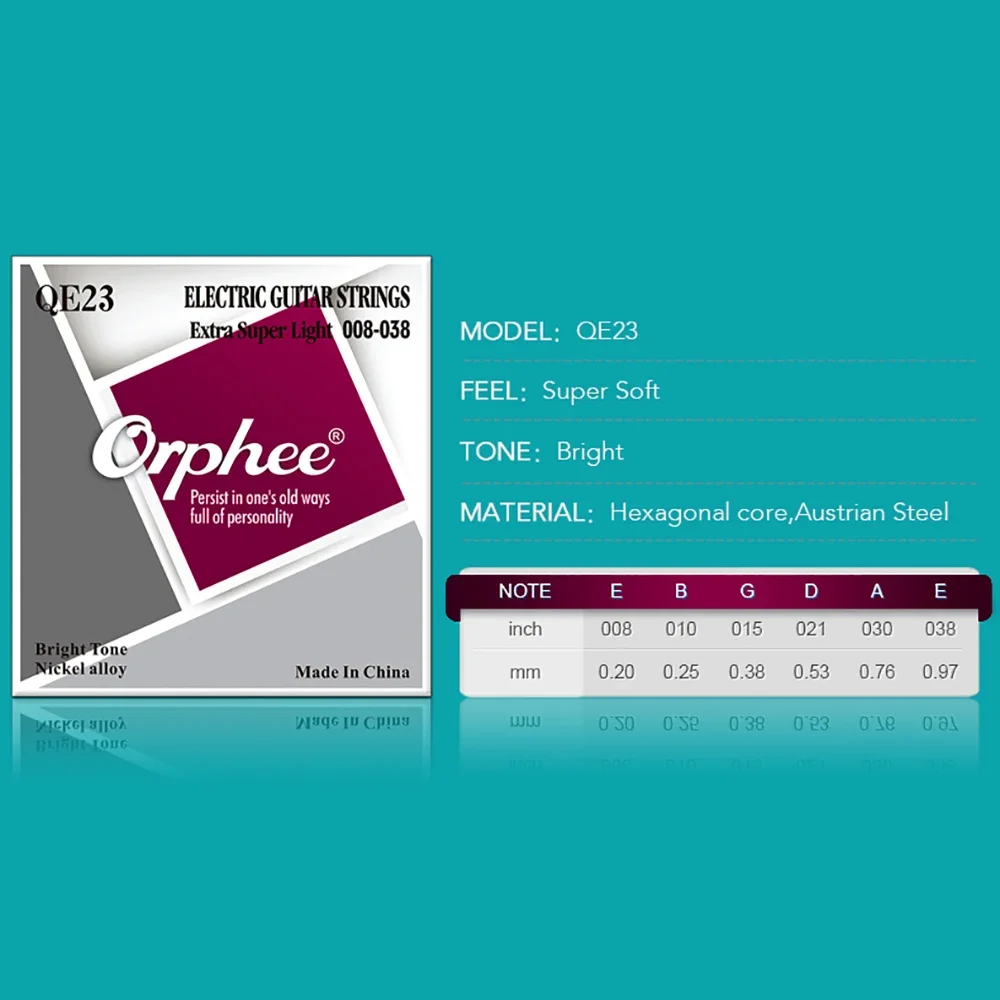 Orphee Qe Serie E-Gitarrensaiten – Professionelles Saitenset Mit Nickellegierung Für E-Gitarren Orphee Qe Serie E-Gitarrensaiten – Professionelles Saitenset Mit Nickellegierung Für E-Gitarren - Image 6